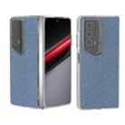 For Honor Magic V2 RSR Porsche Design ABEEL Transparent Frame Diamond Series Phone Case(Sapphire Blue) - 1