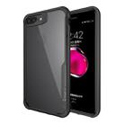For iPhone 7 iPAKY Shockproof PC Transparent Case(Black) - 1