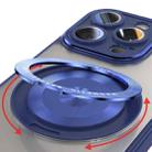 For iPhone 15 Pro Max 360 Holder Magsafe Acrylic Hybrid TPU Phone Case(Blue) - 3