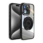 For iPhone 14 Pro 360 Holder Magsafe Acrylic Hybrid TPU Phone Case(Black) - 1