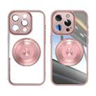 For iPhone 13 Pro Max 360 Holder Magsafe Acrylic Hybrid TPU Phone Case(Pink) - 2