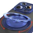 For iPhone 13 Pro Max 360 Holder Magsafe Acrylic Hybrid TPU Phone Case(Blue) - 3
