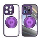 For iPhone 13 Pro Max 360 Holder Magsafe Acrylic Hybrid TPU Phone Case(Purple) - 2