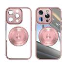 For iPhone 13 Pro 360 Holder Magsafe Acrylic Hybrid TPU Phone Case(Pink) - 2