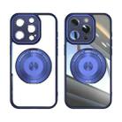 For iPhone 13 Pro 360 Holder Magsafe Acrylic Hybrid TPU Phone Case(Blue) - 2