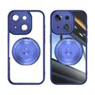 For iPhone 13 360 Holder Magsafe Acrylic Hybrid TPU Phone Case(Blue) - 2