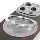 For iPhone 12 Pro Max 360 Holder Magsafe Acrylic Hybrid TPU Phone Case(Grey) - 3