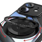 For iPhone 12 360 Holder Magsafe Acrylic Hybrid TPU Phone Case(Black) - 3