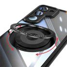For Samsung Galaxy S23+ 5G 360 Holder Magsafe Acrylic Hybrid TPU Phone Case(Black) - 3