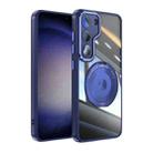 For Samsung Galaxy S23+ 5G 360 Holder Magsafe Acrylic Hybrid TPU Phone Case(Blue) - 1