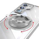 For Samsung Galaxy S23+ 5G 360 Holder Magsafe Acrylic Hybrid TPU Phone Case(Frosted White) - 3