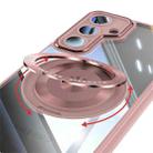 For Samsung Galaxy S24 5G 360 Holder Magsafe Acrylic Hybrid TPU Phone Case(Pink) - 3