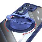 For Samsung Galaxy S24 5G 360 Holder Magsafe Acrylic Hybrid TPU Phone Case(Blue) - 3