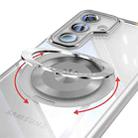 For Samsung Galaxy S24 5G 360 Holder Magsafe Acrylic Hybrid TPU Phone Case(Frosted White) - 3