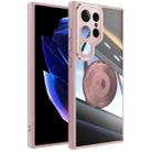 For Samsung Galaxy S24 Ultra 5G 360 Holder Magsafe Acrylic Hybrid TPU Phone Case(Pink) - 1