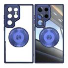 For Samsung Galaxy S24 Ultra 5G 360 Holder Magsafe Acrylic Hybrid TPU Phone Case(Blue) - 2