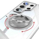 For Samsung Galaxy S24 Ultra 5G 360 Holder Magsafe Acrylic Hybrid TPU Phone Case(Frosted White) - 3