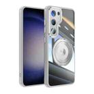 For Samsung Galaxy S23 5G 360 Holder Magsafe Acrylic Hybrid TPU Phone Case(Grey) - 1