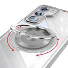 For Samsung Galaxy S23 5G 360 Holder Magsafe Acrylic Hybrid TPU Phone Case(Frosted White) - 3