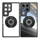 For Samsung Galaxy S25 Ultra 5G 360 Holder MagSafe Acrylic Hybrid TPU Phone Case(Black) - 2