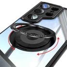 For Samsung Galaxy S25 Ultra 5G 360 Holder MagSafe Acrylic Hybrid TPU Phone Case(Black) - 3