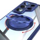 For Samsung Galaxy S25 Ultra 5G 360 Holder MagSafe Acrylic Hybrid TPU Phone Case(Blue) - 3