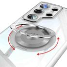 For Samsung Galaxy S25 Ultra 5G 360 Holder MagSafe Acrylic Hybrid TPU Phone Case(Frosted White) - 3
