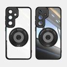 For Samsung Galaxy S24 FE 5G 360 Holder MagSafe Acrylic Hybrid TPU Phone Case(Black) - 2