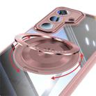 For Samsung Galaxy S24 FE 5G 360 Holder MagSafe Acrylic Hybrid TPU Phone Case(Pink) - 3