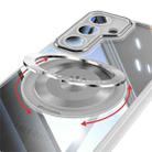 For Samsung Galaxy S24 FE 5G 360 Holder MagSafe Acrylic Hybrid TPU Phone Case(Grey) - 3