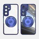For Samsung Galaxy S24 FE 5G 360 Holder MagSafe Acrylic Hybrid TPU Phone Case(Blue) - 2