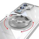 For Samsung Galaxy S25 5G 360 Holder MagSafe Acrylic Hybrid TPU Phone Case(Frosted White) - 3