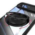 For Google Pixel 8a 360 Holder Magsafe Acrylic Hybrid TPU Phone Case(Black) - 3