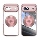 For Google Pixel 8a 360 Holder Magsafe Acrylic Hybrid TPU Phone Case(Pink) - 2