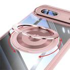 For Google Pixel 8a 360 Holder Magsafe Acrylic Hybrid TPU Phone Case(Pink) - 3