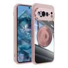 For Google Pixel 9 / 9 Pro 360 Holder Magsafe Acrylic Hybrid TPU Phone Case(Pink) - 1