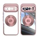 For Google Pixel 9 / 9 Pro 360 Holder Magsafe Acrylic Hybrid TPU Phone Case(Pink) - 2