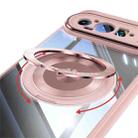 For Google Pixel 9 / 9 Pro 360 Holder Magsafe Acrylic Hybrid TPU Phone Case(Pink) - 3