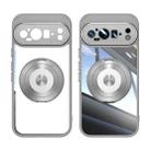 For Google Pixel 9 / 9 Pro 360 Holder Magsafe Acrylic Hybrid TPU Phone Case(Grey) - 2