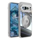 For Google Pixel 9 Pro XL 360 Holder Magsafe Acrylic Hybrid TPU Phone Case(Grey) - 1