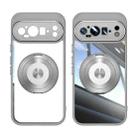 For Google Pixel 9 Pro XL 360 Holder Magsafe Acrylic Hybrid TPU Phone Case(Grey) - 2