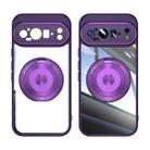 For Google Pixel 9 360 Holder Magsafe Acrylic Hybrid TPU Phone Case(Purple) - 2