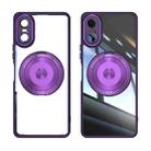For Sony Xperia 10 VI 360 Holder Magsafe Acrylic Hybrid TPU Phone Case(Purple) - 2