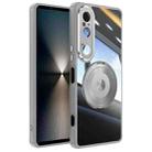 For Sony Xperia 1 VI 360 Holder Magsafe Acrylic Hybrid TPU Phone Case(Grey) - 1