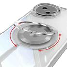 For Sharp Aquos Wish4 5G 360 Holder Magsafe Acrylic Hybrid TPU Phone Case(Frosted White) - 3