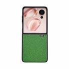 For Honor Magic V Flip Gradient Color Glitter Shockproof Protective Phone Case(Green) - 1