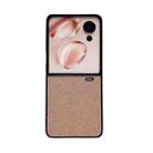 For Honor Magic V Flip Gradient Color Glitter Shockproof Protective Phone Case(Rose Gold) - 1