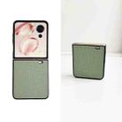 For Honor Magic V Flip Weave Texture PC Phone Case(Green) - 3