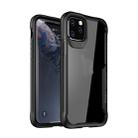 For iPhone 11 Pro Max iPAKY Shockproof PC Transparent Case(Black) - 1