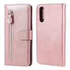 For Sony Xperia 10 II Fashion Calf Texture Zipper Horizontal Flip Leather Case with Holder & Card Slots & Wallet Function(Rose Gold) - 1